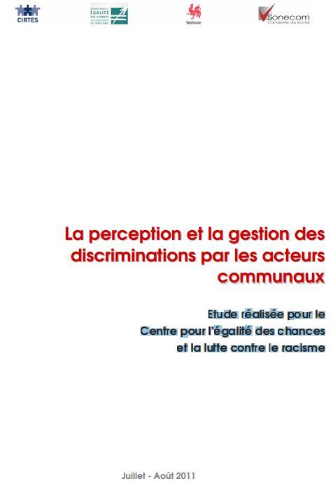 La perception et la gestion des discriminations par les acteurs communaux (2011)